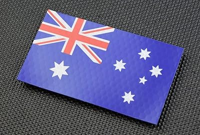 BritKitUSA Solas Reflective Australian Flag Patch AUS Police Army Navy Air Force Digger ADF