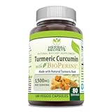 Turmeric Curcumin with Bioperine 1500 Mg 180 Veggie Capsules Supplement | Non-GMO | Gluten Free | Made in USA