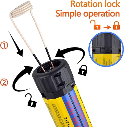 Miniatura 3 de Herramienta de calentador de inducción de 1100 W, kit de calentador de inducción magnética de 3 bobinas, calefacción sin llama automotriz,