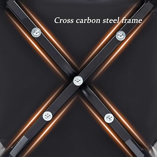 Miniatura 6 de JKGHK Dining Chairs Set of 2, Leather Living Room Chair, Upholstered Kitchen Chairs with Backrest, Armless Side Chair with Metal Leg, for Kitchen,