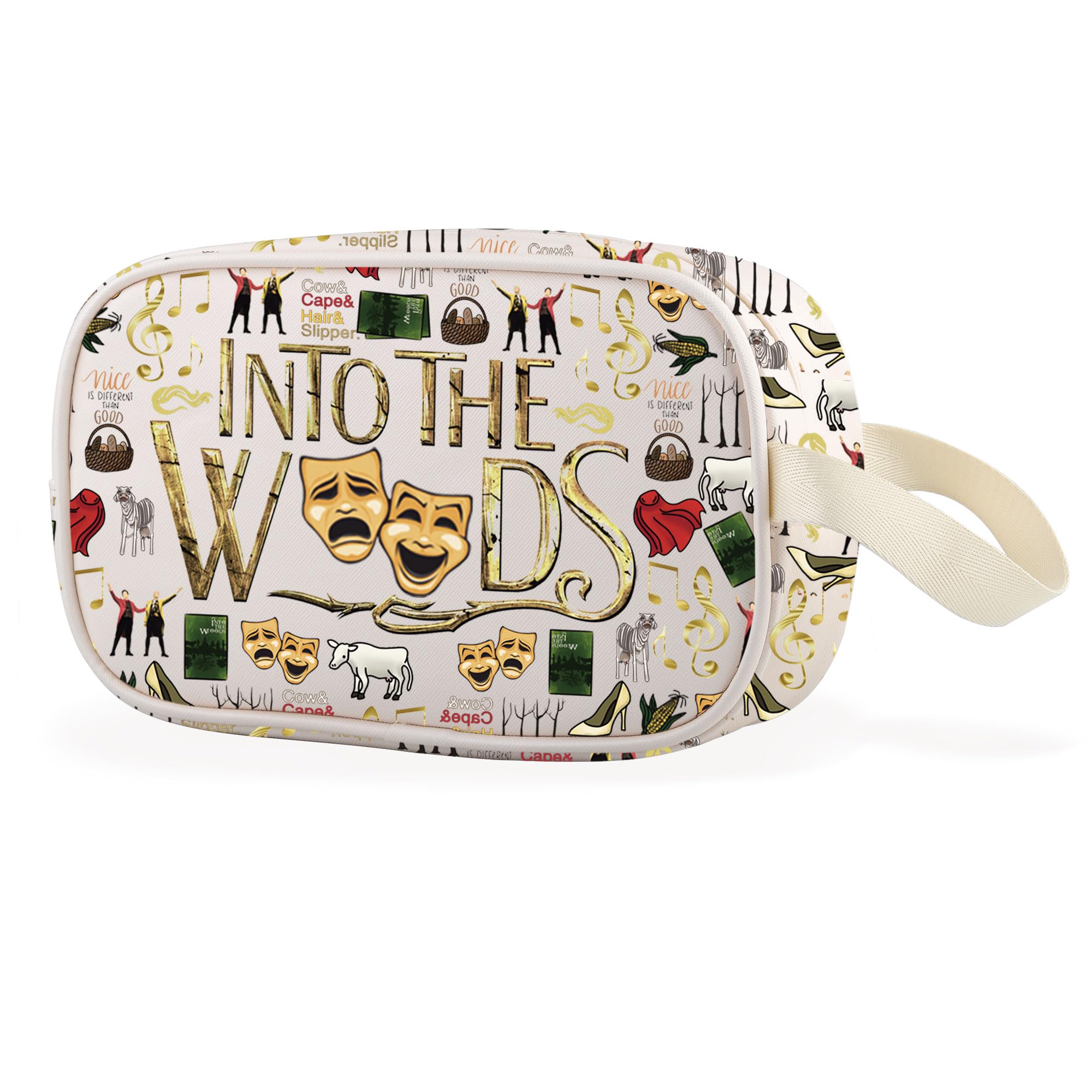 Musical Fans Theatre Gift Broadway Musical Lover Gift Leather Zipper Clear Makeup Bag (Into Cbag EU)
