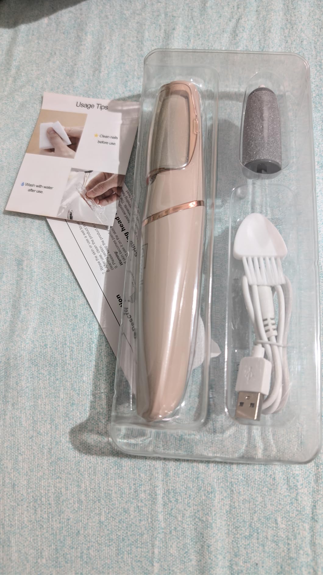 Glowelle Electric Foot Callus Remover, Electric Callus Remover for Foot, Rechargeable Portable Pedicure Tool Kit, Smooth Foot File Tools for Dead Hard Cracked Dry Skin, Foot Care for Women,Men Gift