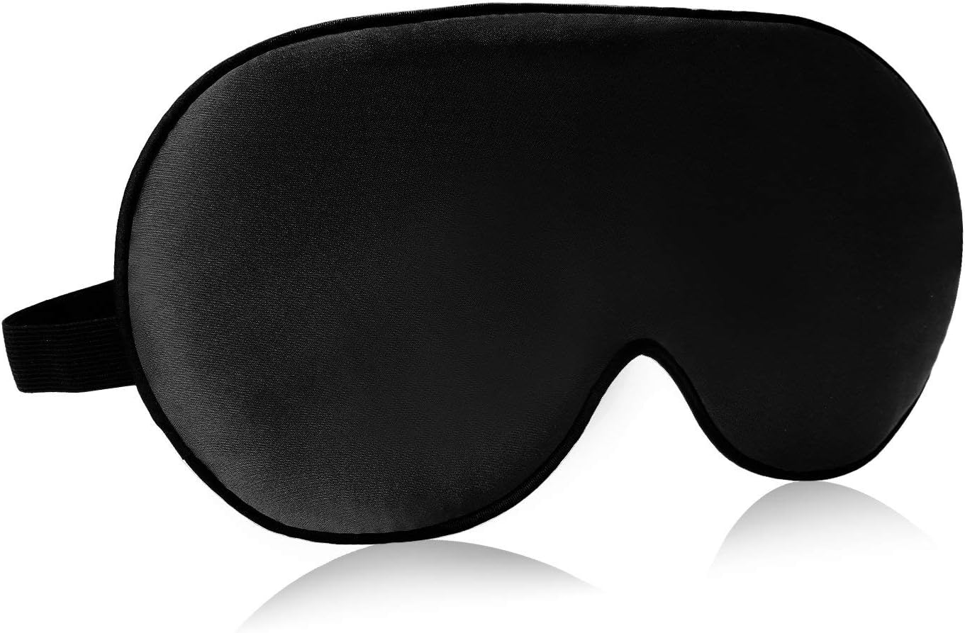 Dailychic Silk Sleep Mask, Super Soft with Adjustable Strap and Eye