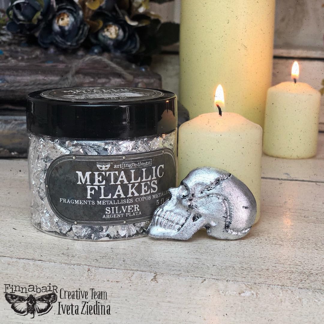 Prima Marketing 655350968823 Metallic Flakes, Silver