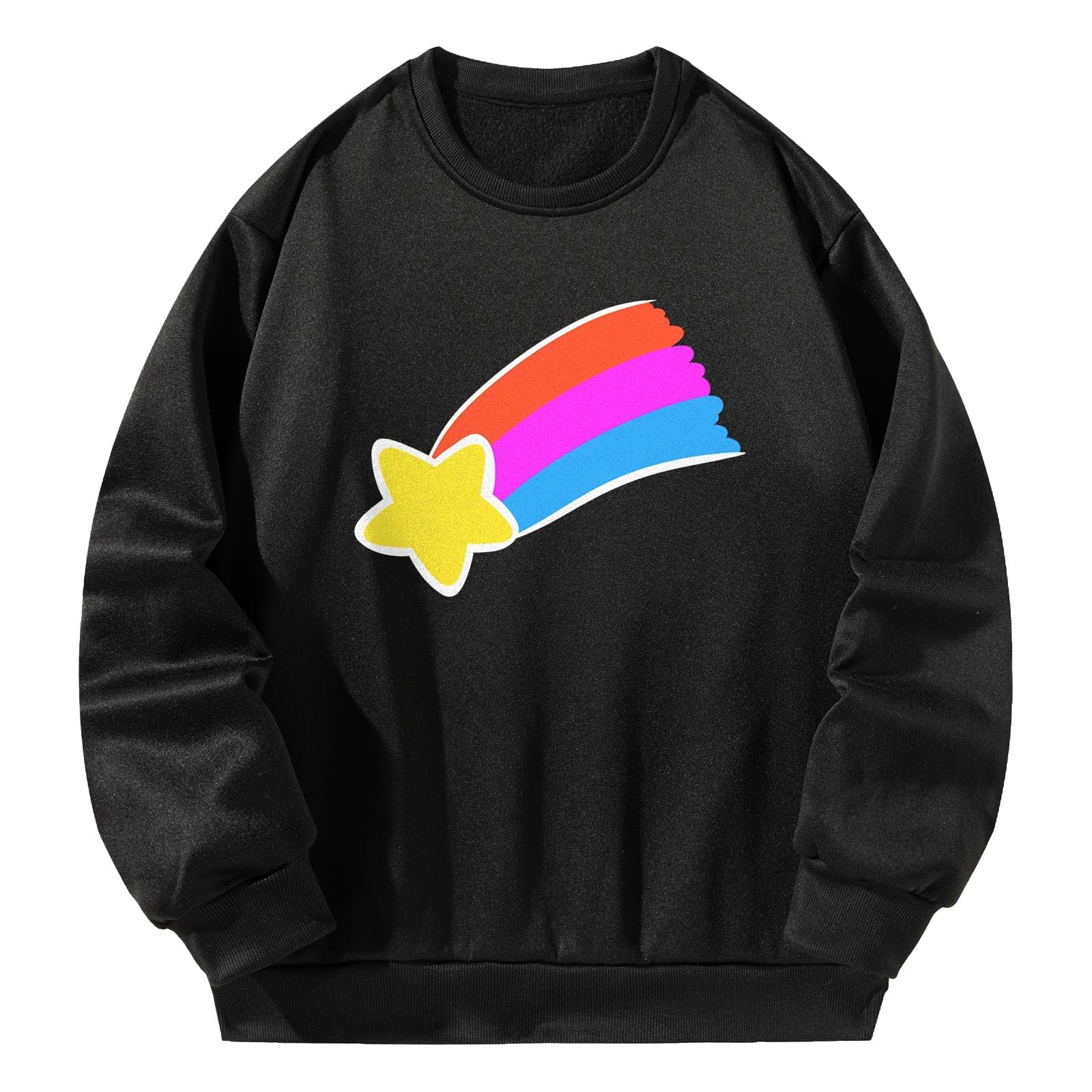 Womens Sweatshirt Pullover Basic Fashion Outfits Costumes Autumn Casual Tops M-image-13