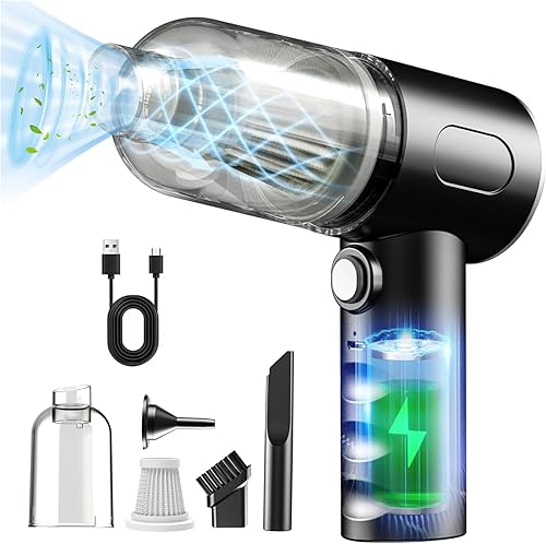 Mini Aspirador Vacuum Cleaner 3 em 1 Sem Fio Portátil Recarregável com Filtro Rohs