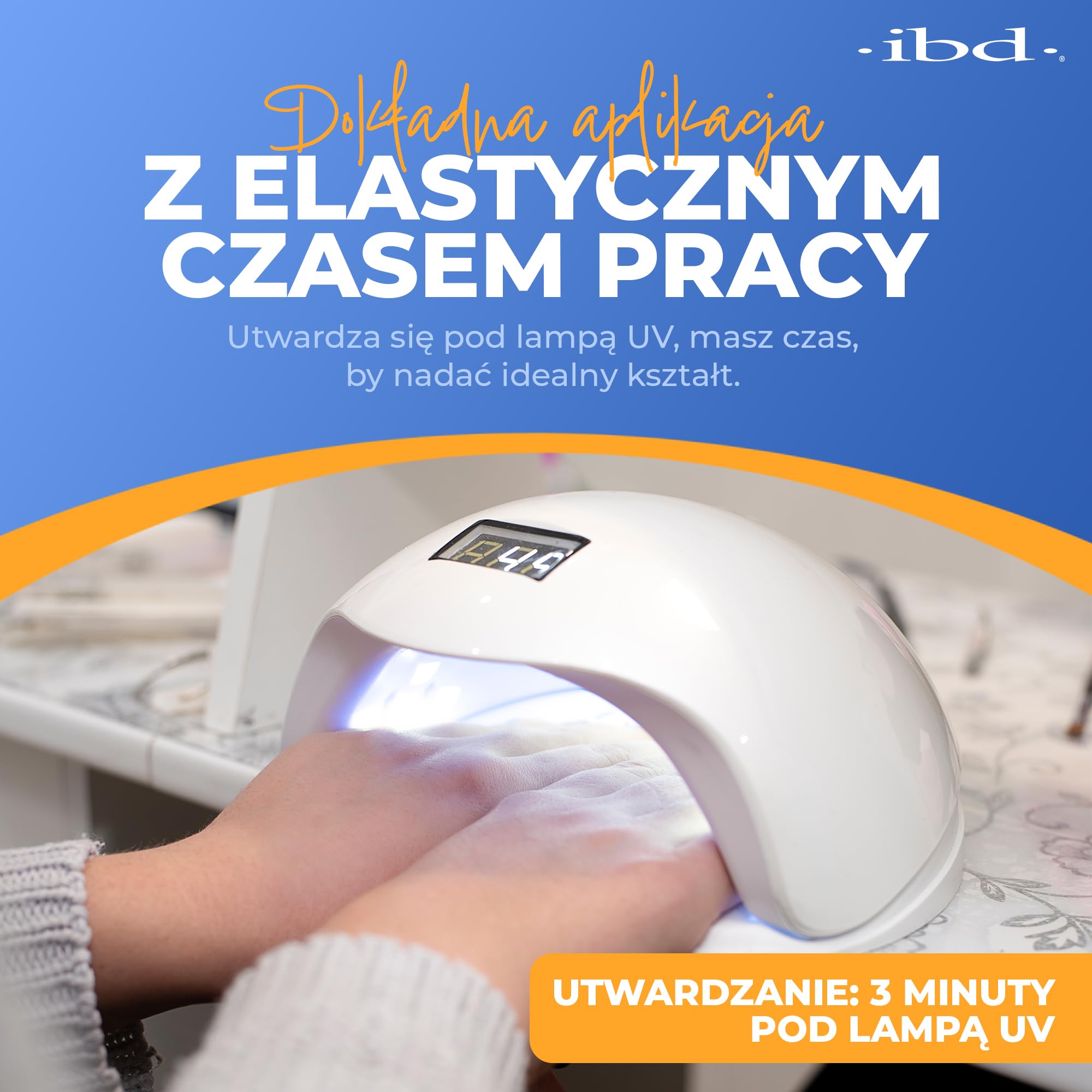IBD Hard Gel - UV Builder Gel Clear, 56 g - MADE IN USA - Najwyższej jakości żel budujący do paznokci żelowych
