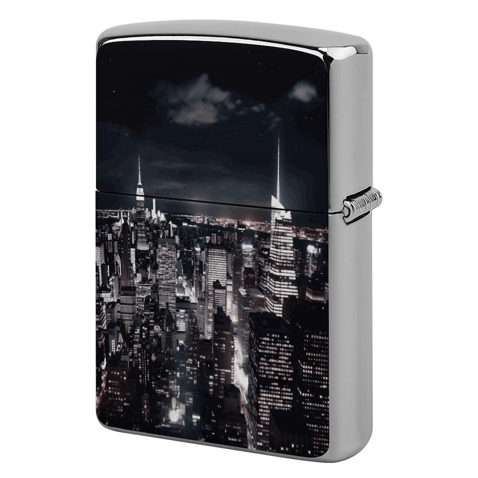 Fekiloot Style New York Night Sky Lighter Case Cover Metal Lighter Case