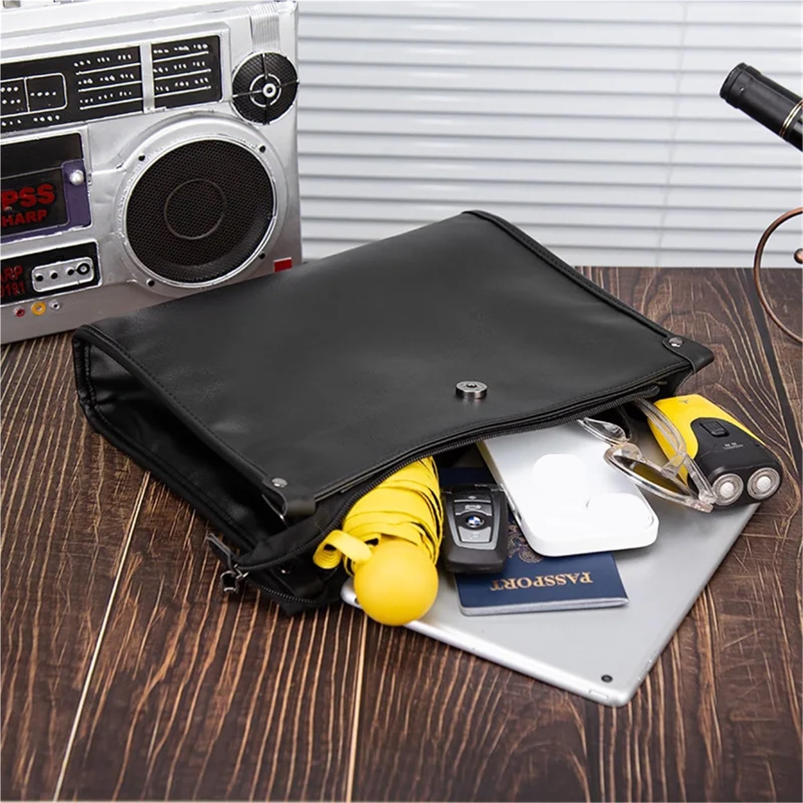 Bolso Mensajero De Cuero Bolso de mano for hombre, bolso viaje gran capacidad, bandolera cuero for, tipo mensajero En Viaje De Negocios