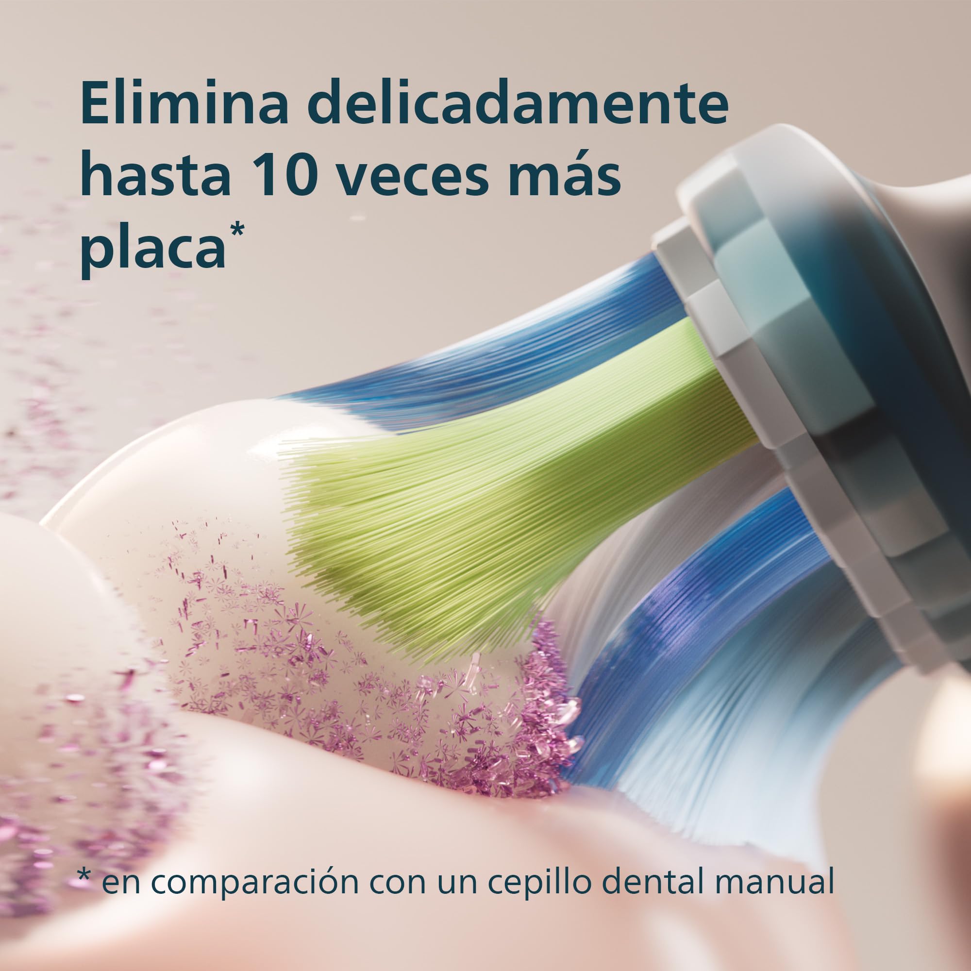 Philips Sonicare DiamondClean 9000 cepillo dental eléctrico, cepillo dental sónico con aplicación, sensor de presión, 4 modos de cepillado, vaso de carga, negro y oro rosa, pack doble, HX9914/57
