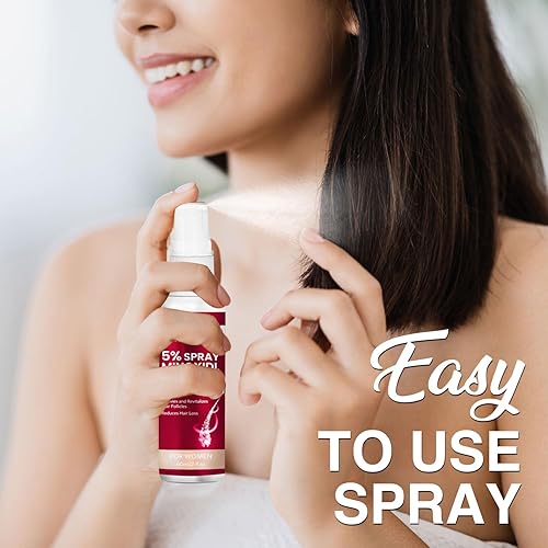 Miniatura 6 de Suero de minoxidil al 5% para mujeres y hombres spray para el adelgazamiento del cabello y la pérdida de cabello para obtener un cabello más grueso