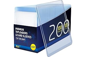 200 Card Sleeves Top Loaders for Cards, 3&quot;x4&quot; Baseball Card Protectors Hard...