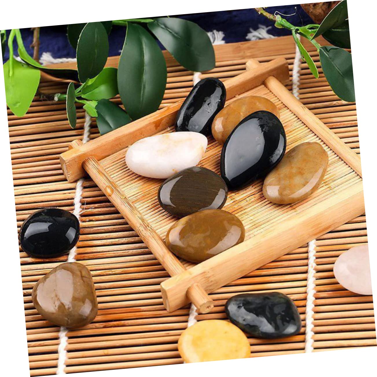 Kisangel 2bolsas Guijarros Naturales para Acuarios y Jardines De Piedras Decorativas Coloridas para Paisajismo y Plantas Suculentas para Crear Atractivos y Creativos