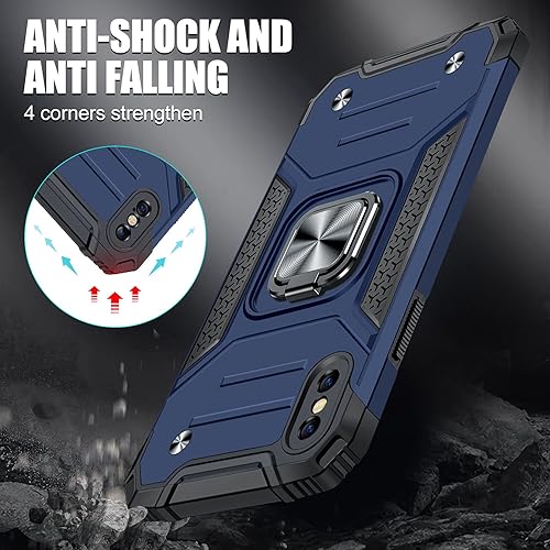 Miniatura 43 de JAME Funda para iPhone 12 Pro Max con protectores de pantalla, 2 unidades, protección contra caídas de grado militar, fundas protectoras