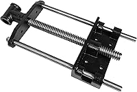Vista 3 de HFS(R) Tornillo de banco para carpintería, tornillo de banco de rosca frontal resistente para banco de trabajo, cromado, pata de tornillo
