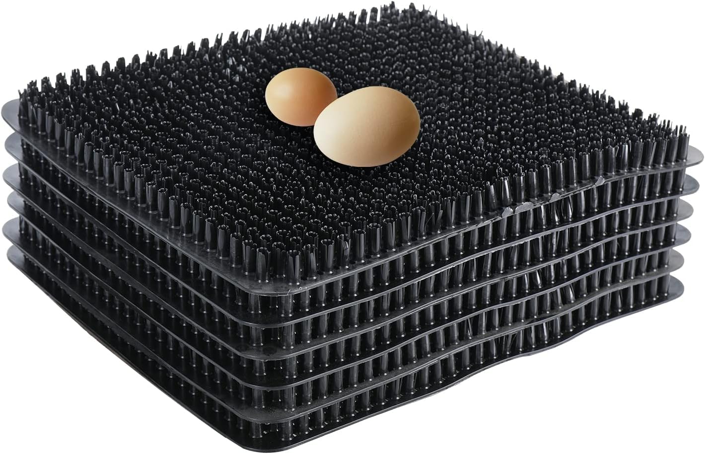 Finderomend 12 Pack Washable Nesting Pads for Poultry Chicken with Safe Egg Roll-Off, Better Filtration and Universal Compatibility-Chicken Box Pads