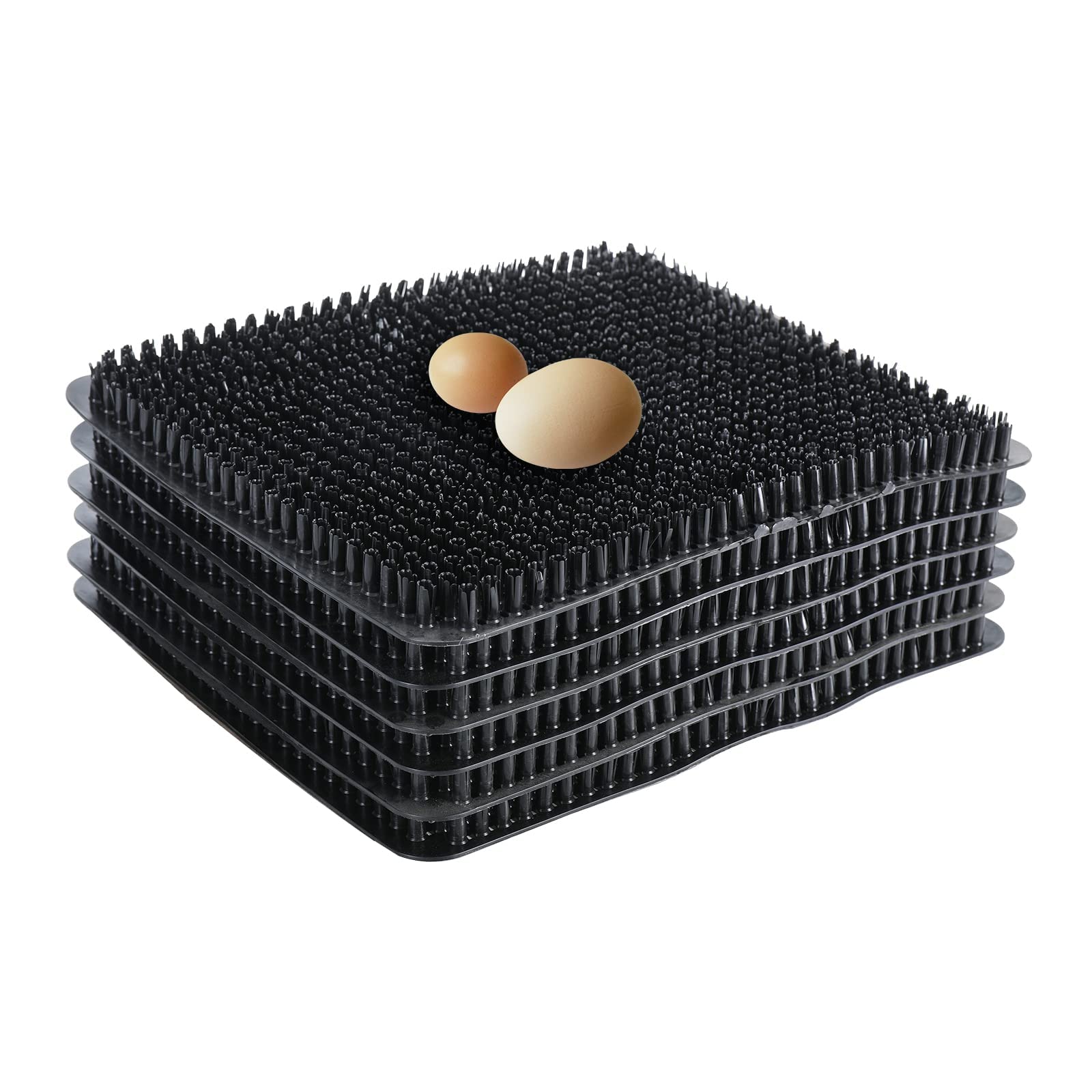Finderomend 12 Pack Washable Nesting Pads for Poultry Chicken with Safe Egg Roll-Off, Better Filtration and Universal Compatibility-Chicken Box Pads