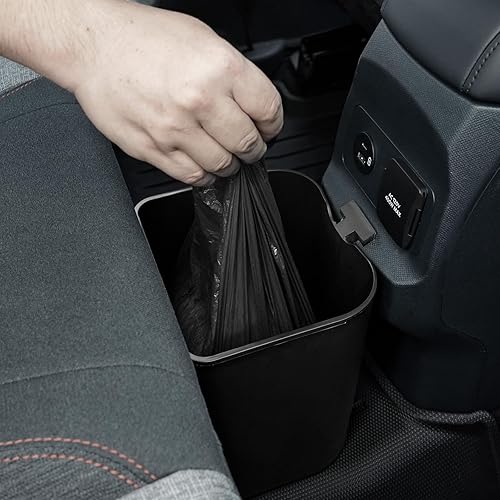 Miniatura 7 de Mabett Bote de basura para Ford Maverick 2025 2024 2023 2022, accesorios multifunción Maverick, cubo de basura con soporte para tazas, caja de