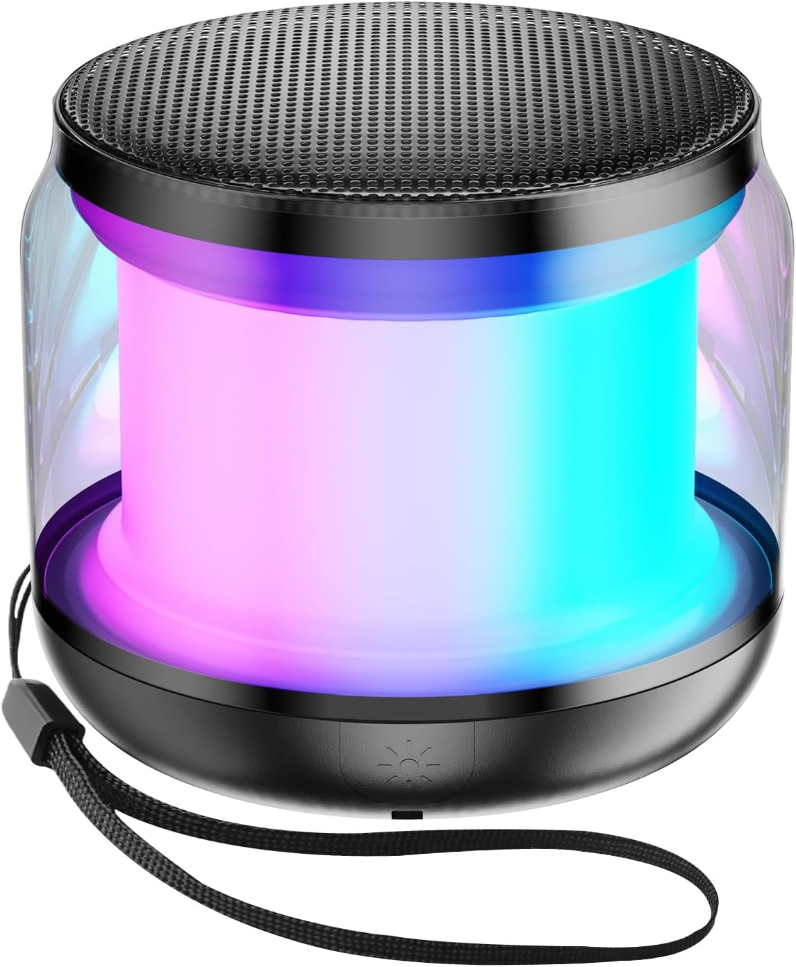 NOTOKA Mini Portable Bluetooth Speakers Wireless,TWS Pairing Small Bluetooth Speaker，with Lights and Lanyard,Gifts for Women/Girls, Boys and Kids for Christmas