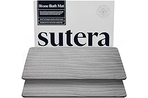 SUTERA - Stone Bath Mat 2 Pack: The Epitome of Luxury and Functionality