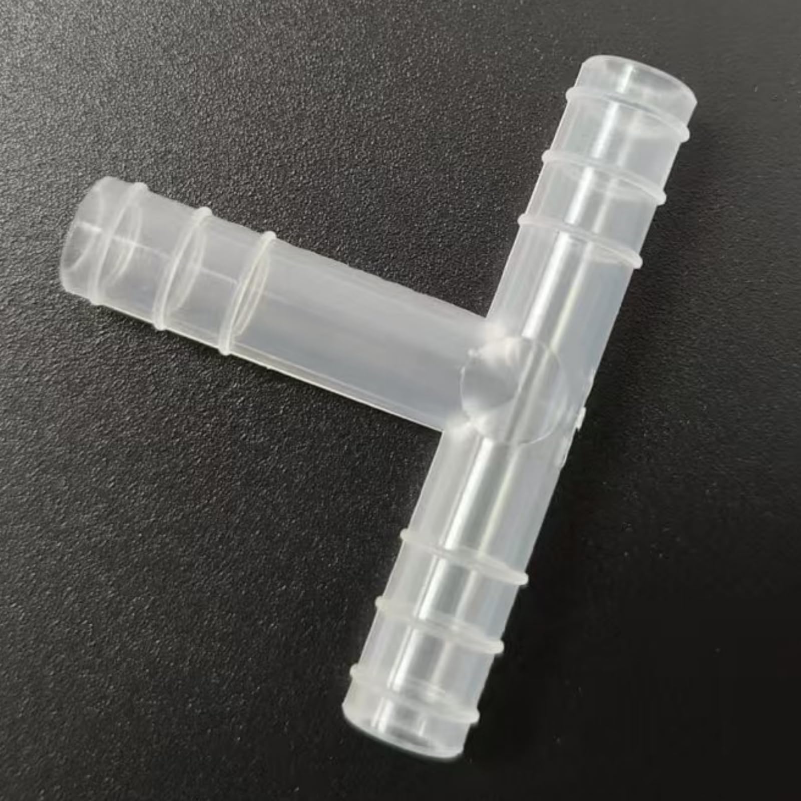 Accesorio en T con púas for manguera en forma de T de 3 vías, paquete de 25, adaptador reutilizable de PP duradero for laboratorio,(6.8mm 1/4inch 6T)