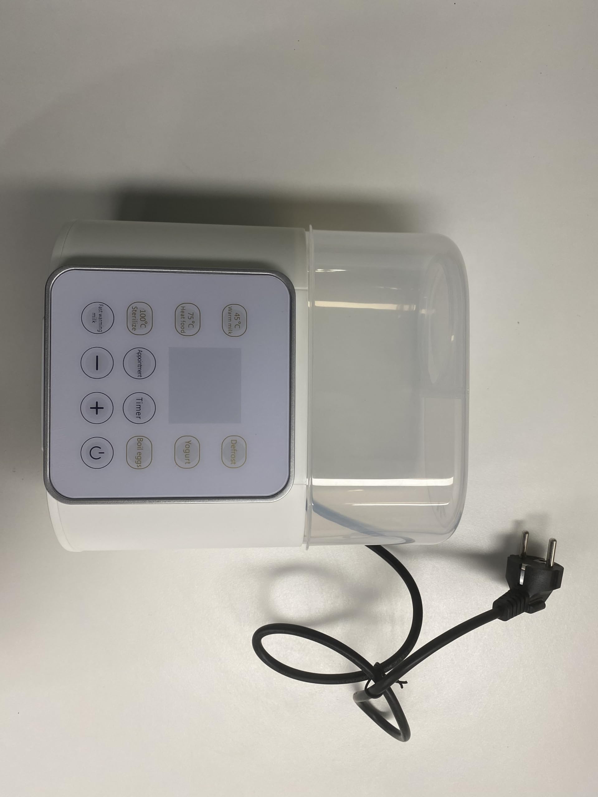Babyflaschenwärmer 10-in-1 Digital Muttermilch Erwärmer für 2 Flaschen | Dampfsterilisator & Erwärmer 10-in-1, Digital Temperaturanzeige, 2 Flaschen, Muttermilch schonend erwärmen, BPA-frei PP