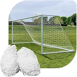 Par de Rede para Trave de Gol Futebol de Campo Fio 4 Tipo Véu Nylon