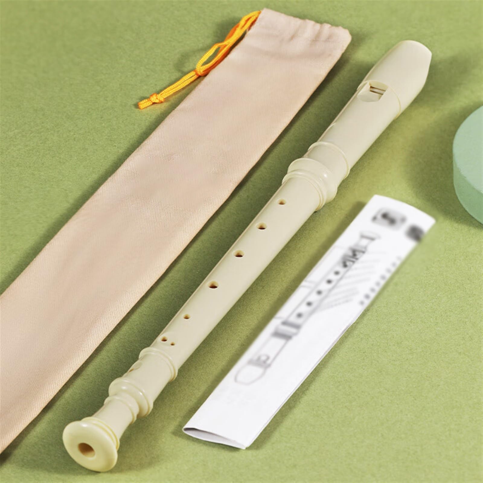 Blockflöte 8-Loch-Schüler Mit Hoher Tonhöhe, Professionelles Flötenmusikinstrument Für Erwachsene, Elfenbeinweiß Tenorflöte