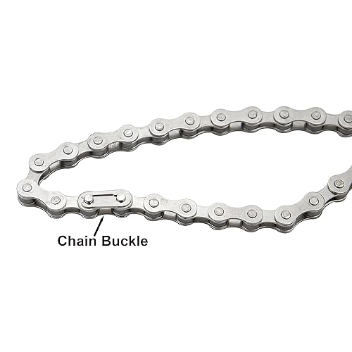 Miniatura 3 de Cadena de bicicleta de una sola velocidad 1 velocidad Cadenas de bicicleta 12 "x 18" x 104 eslabones