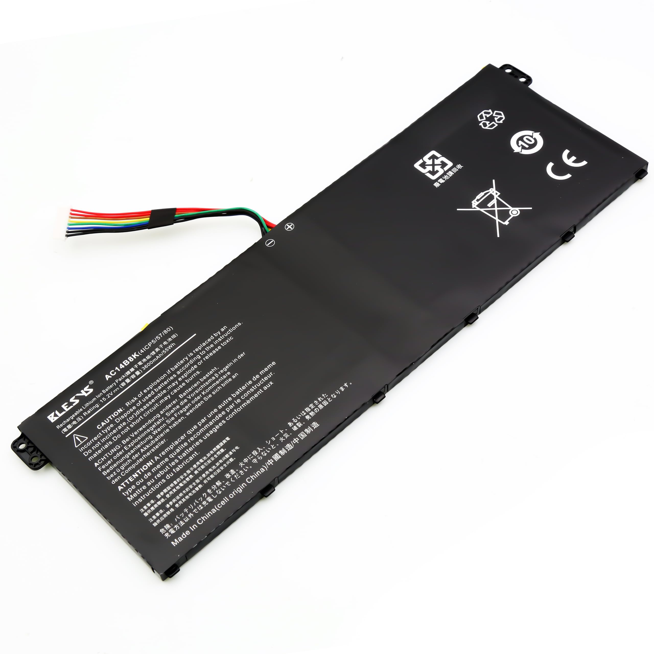 BLESYS AC14B8K Bateria do Acer Aspire E5-771 E5-771G Serie Laptop 15.2V 3600mAh/55Wh