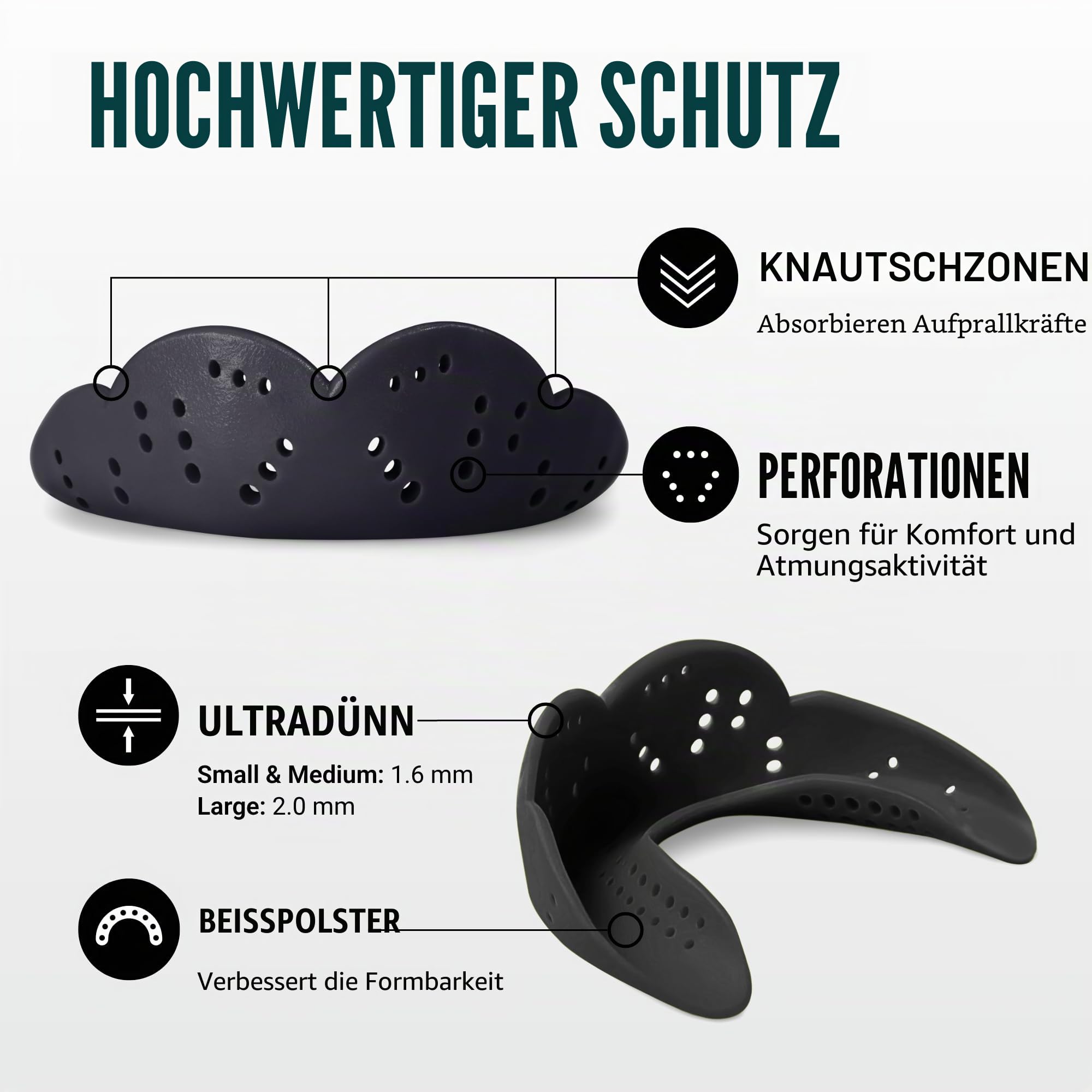 SISU Aero Large Charcoal Black, anthrazit/schwarz