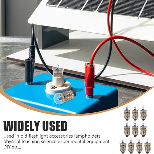 Miniatura 9 de OSALADI 10 piezas de mini bombillas LED paquete de batería de repuesto bombilla falsa tren E10 bombillas de linterna 2.5V 0.3A bombillas LED