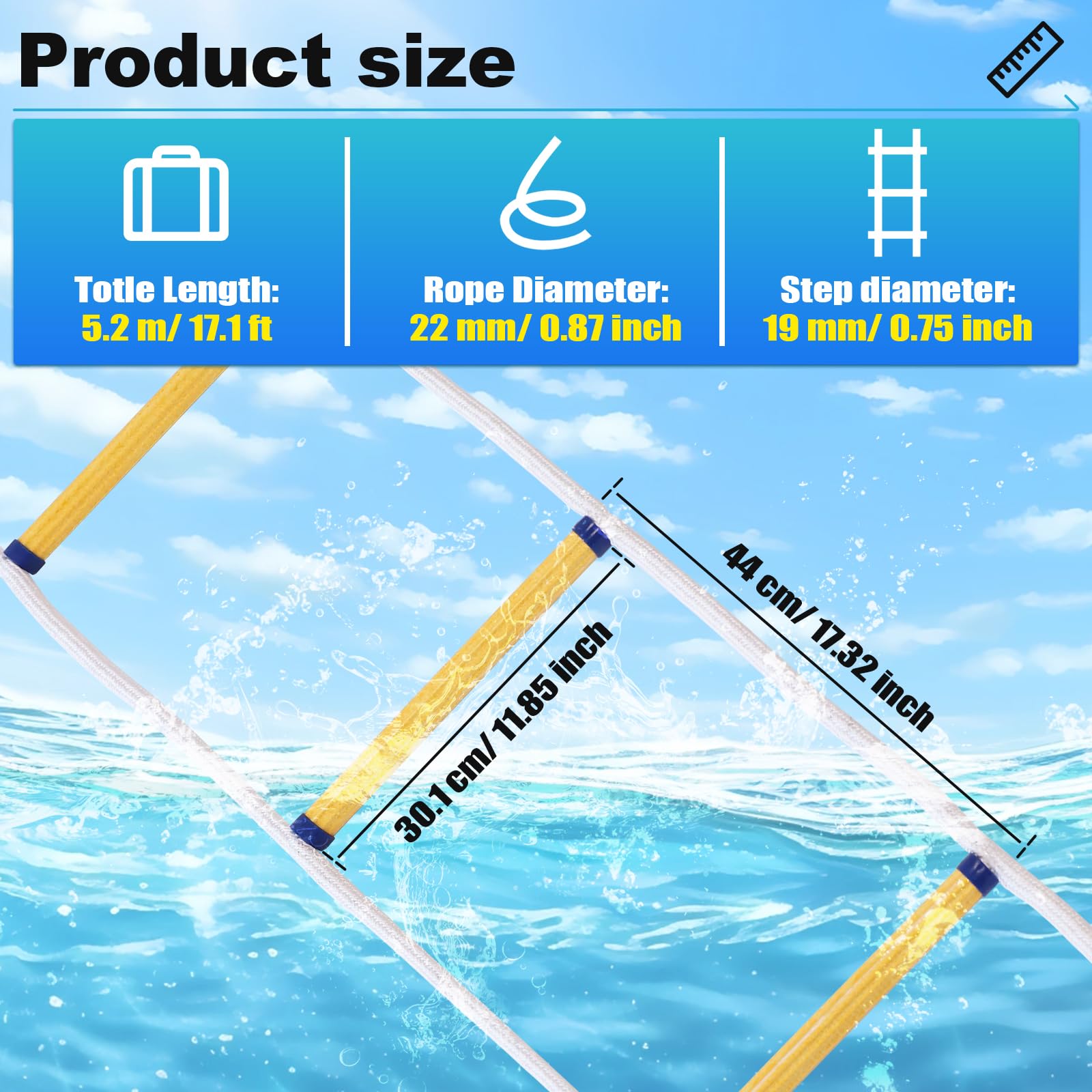 Fire Escape Ladders, 9.8FT Emergency Rope Ladder Jamaica Fire Escape Ladders, 9.8FT Emergency Rope Ladder Jamaica