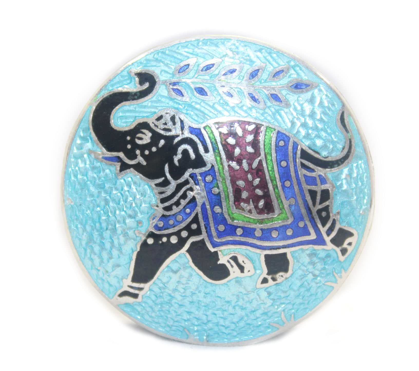 Boîte à bijoux éléphant argent pour coiffeuse raffinée B339