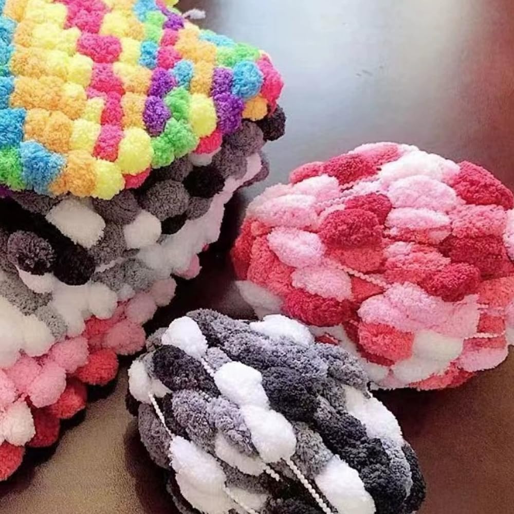 Bolas De Hilo De 500G, Pequeñas Formas De Pompones, Cojines De Sofá De Hilo Grueso De Punto, Bufandas/Mantas De Bricolaje,K