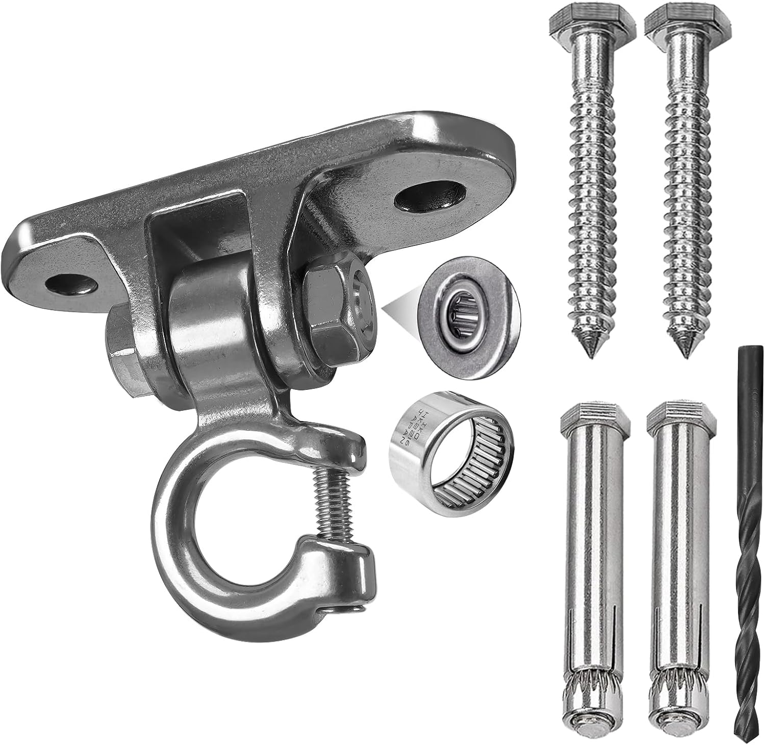 Swing Hardware Heavy Duty Swing Hanger Playground Porch Swing Sandbag Yoga Hammock Stand Wooden Indoor Outdoor 1500 lb Capacity