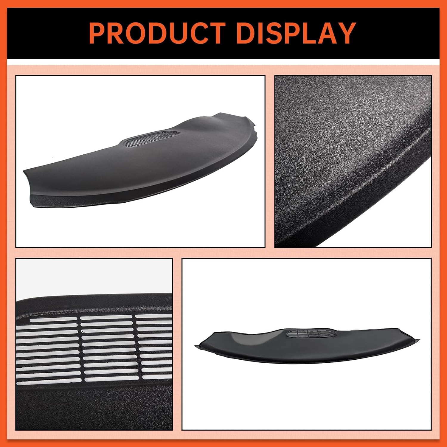 ECOTRIC Dash Cover Cap Compatible with 1997-2002 Camaro/Pontiac Firebird Dashboard Cover Bezel Overlay Black