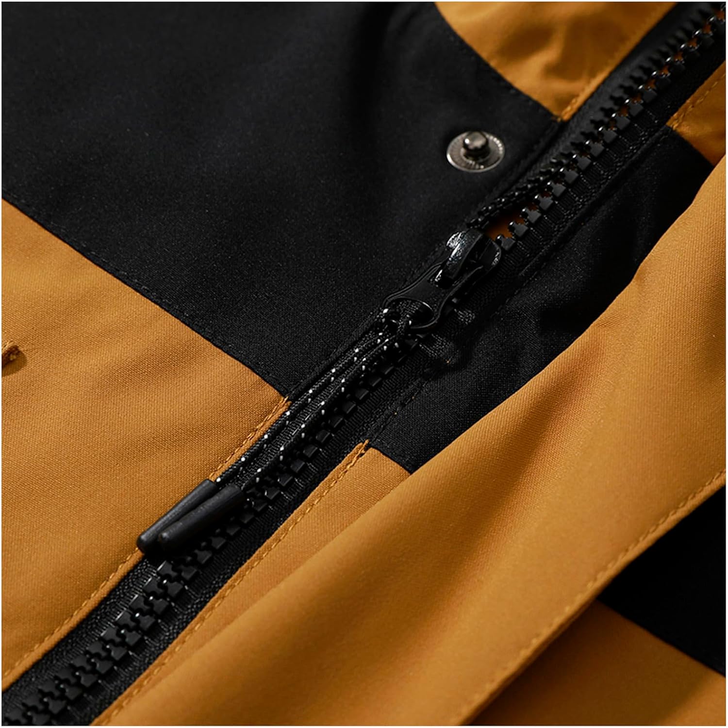 Men's Waterproof Jacket Lightweight Warm Fall Winter Windbreaker with Hood Ski Jacket