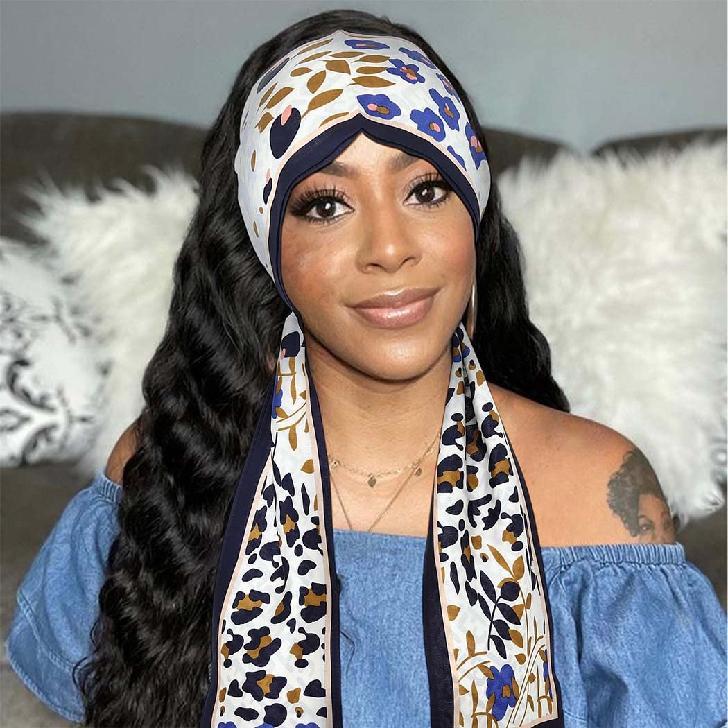 Satin Edge Edge Laying Wrap Satin Edge Scarves For Hair Laying