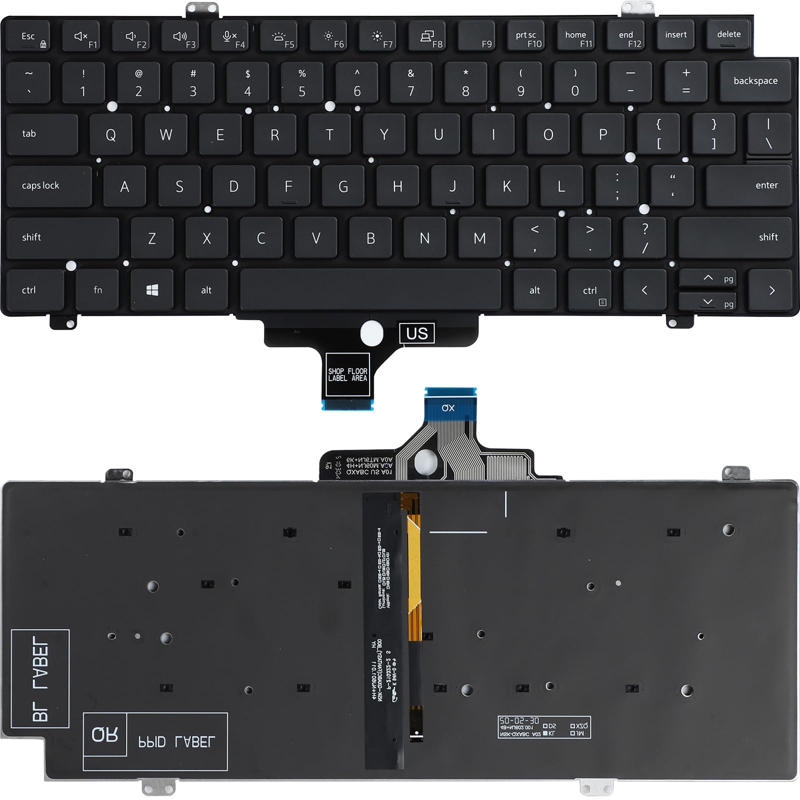 Amazon.com: Keyboard with Backlit Replacement for Dell Latitude