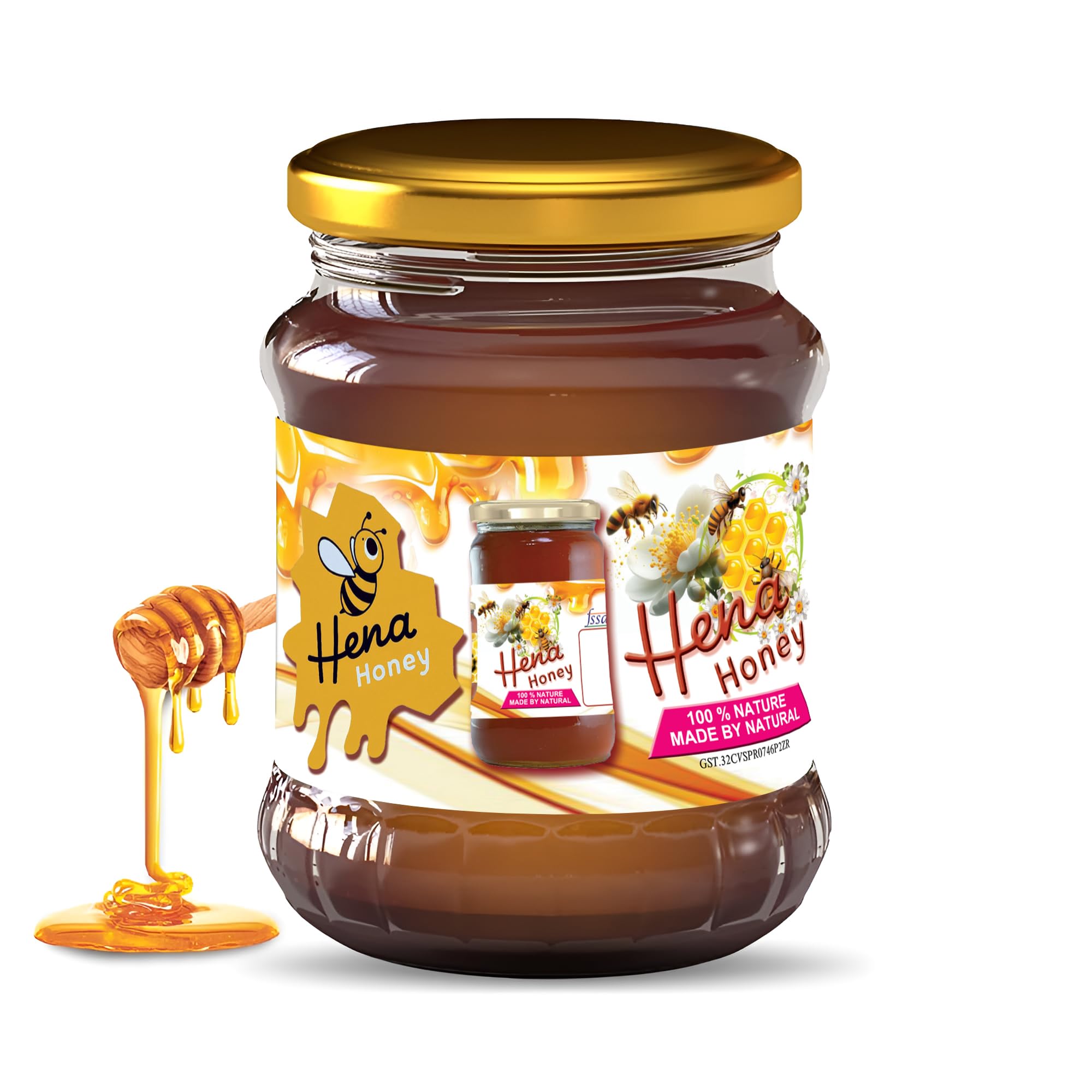 Hena Honey Pure Natural Raw Honey, Rich in Antioxidants