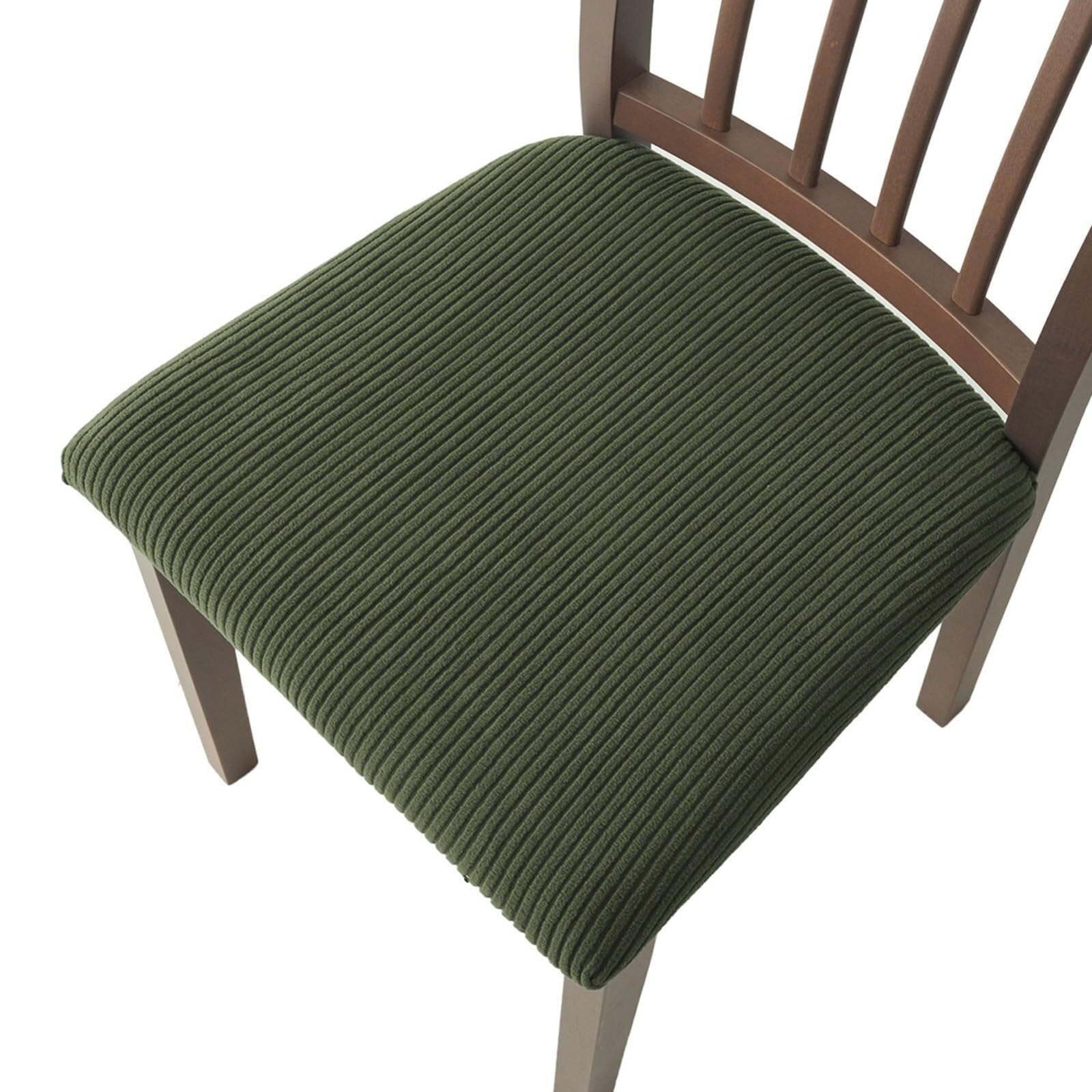 NMVAWIPT Seat Covers For Dining Chairs, Mid Century Modern Stretch Chair Cushion, For Dinings Room Kitchen Hotel Slipcovers(#1,6 Set)