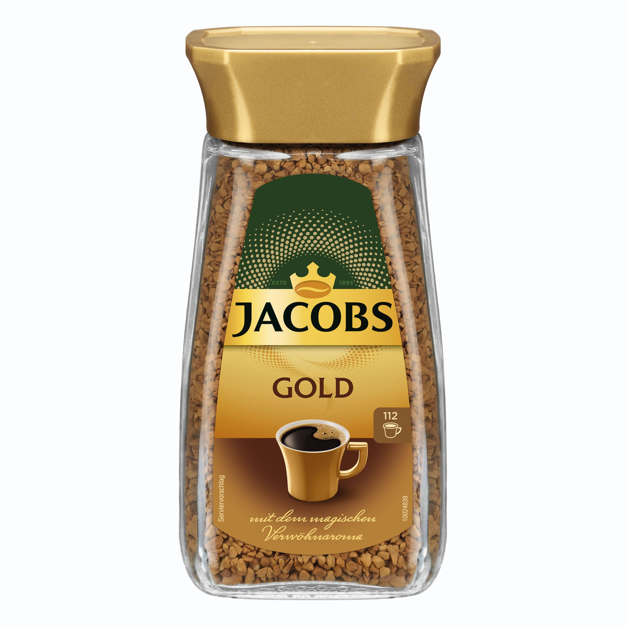 Jacobs Złoty rozpuszczalna kawa, opakowanie 6 sztuk (6 x 200 g)