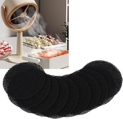 Miniatura 7 de 10 piezas de mini filtro de campana extractora de escritorio, esponja de filtro de campana extractora de cocina, filtro de carbón activado,