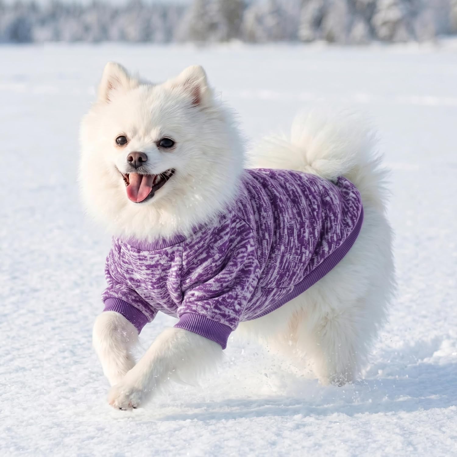 3 Pack Dog Sweaters for Small Dogs Girl Boy Winter Fleece Clothes Warm Soft Dog Sweatshirt Outfit for Dogs Cats Pet Apparel image 4
