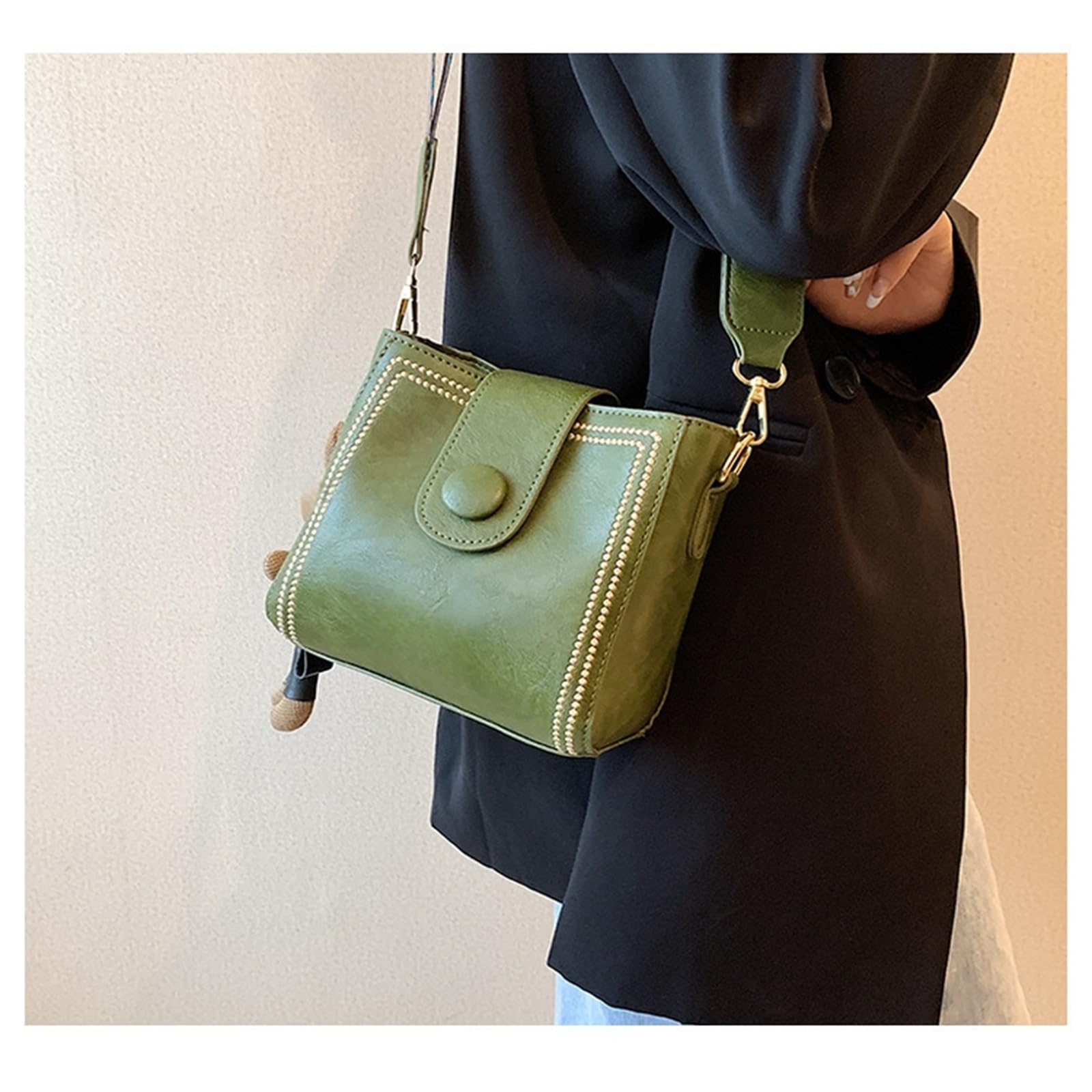 Borsa A Tracolla da Donna Secchiello Elegante E Versatile Piccola-Verde