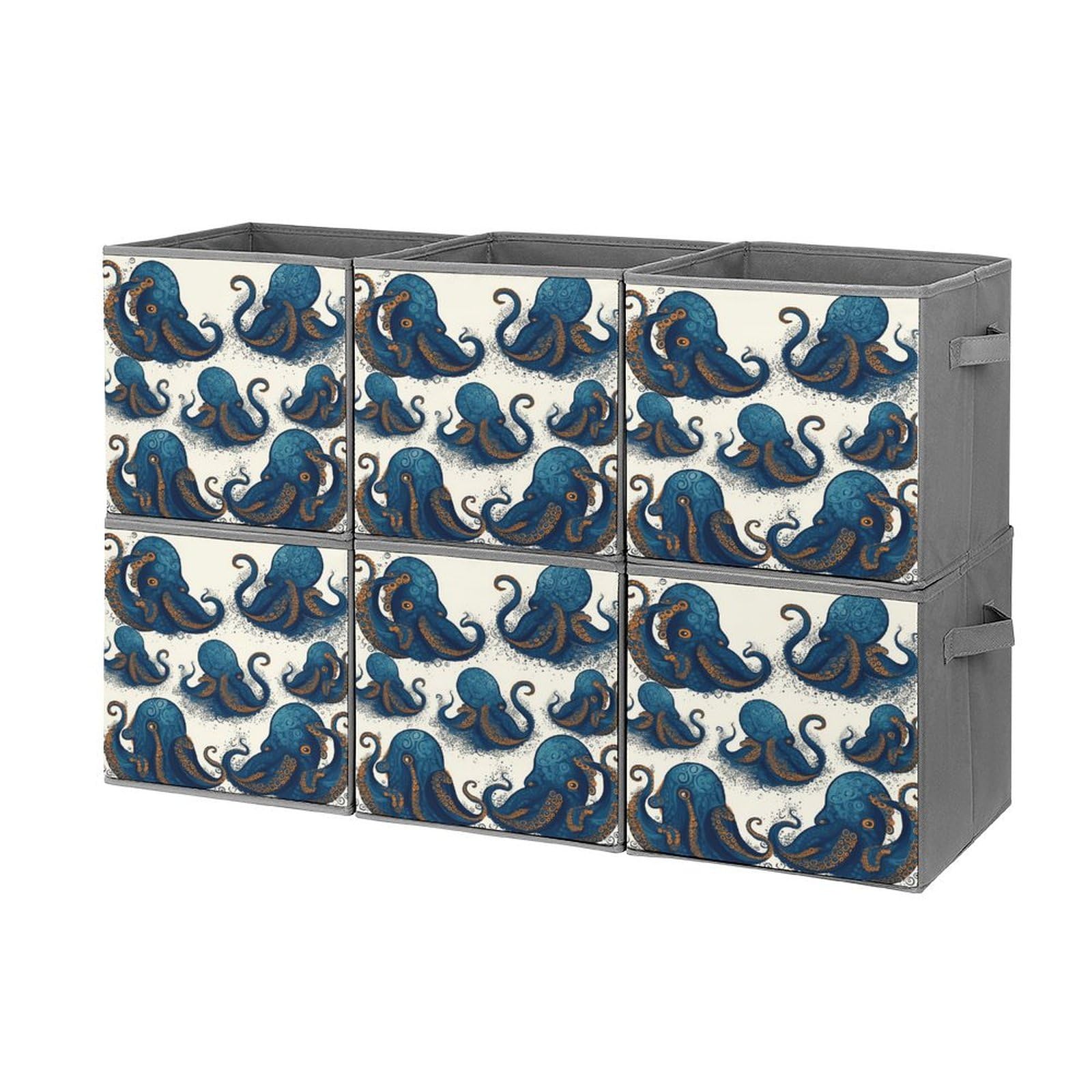 Bacs de rangement pliables pieuvre pour optimiser le bureau et la chambre