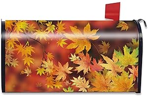 Marvelous Magnetic Mailbox Cover with Mesmerizing Maple Leaves Fall Motif