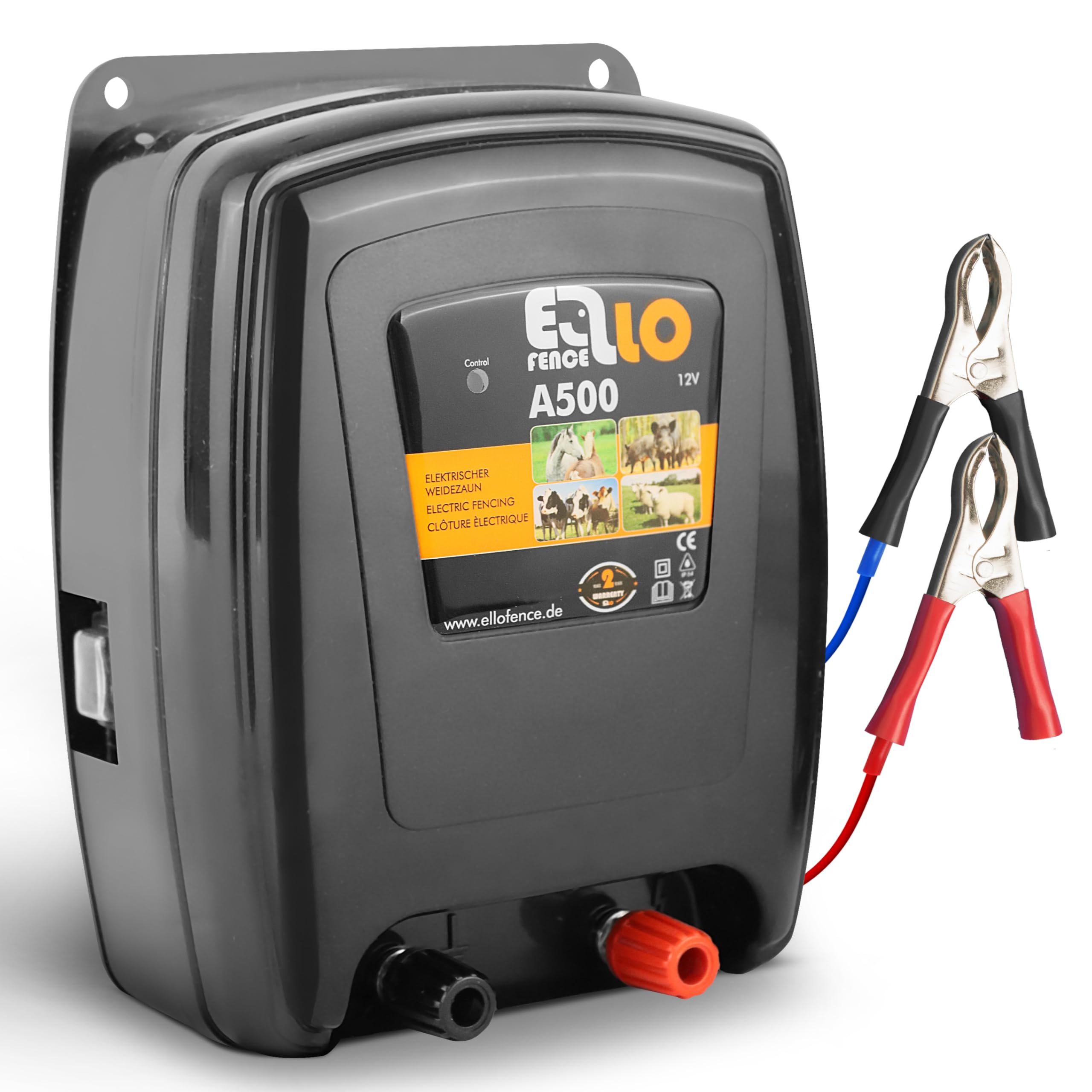Weidezaungerät Akku A500 | Starkes 12V Elektrozaungerät mit 8’000V