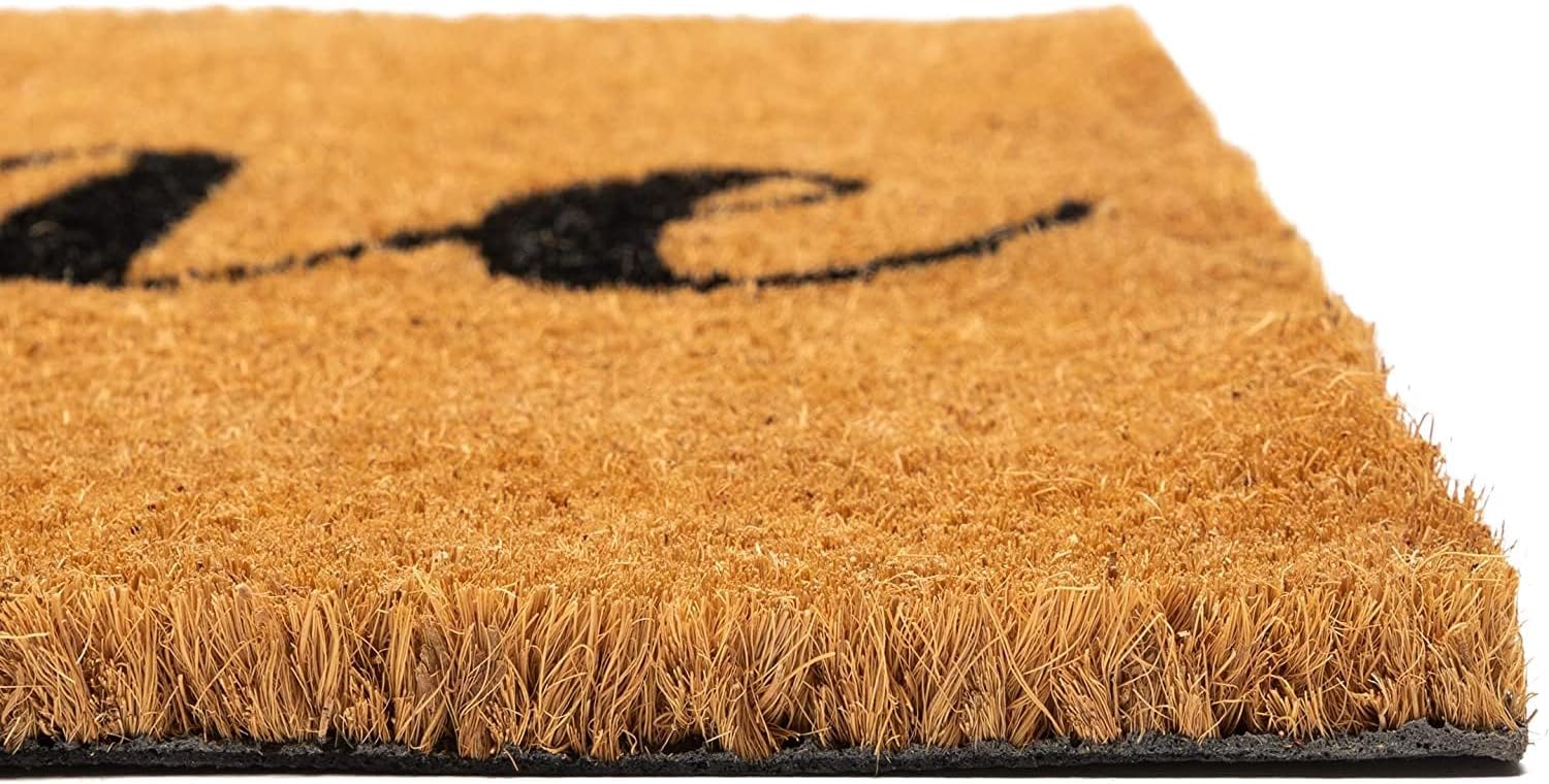 Juvale Welcome Mat Natural Coir Doormat - 30 x 17 in, Natural, Modern - Front Door Mat Outside Entrance & Indoor Entryway